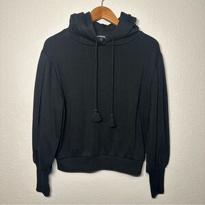 Express black puff sleeve hoodie small